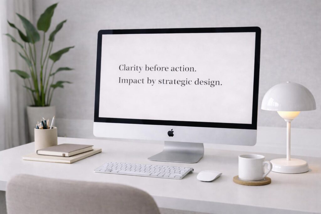 Laptop auf Schreibtisch